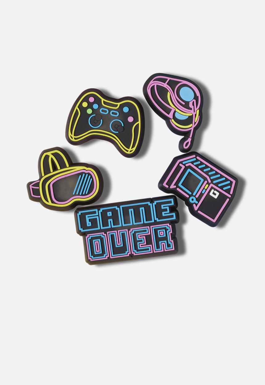 Crocs - Lights up neon gamer 5 pack jibbitz - multi