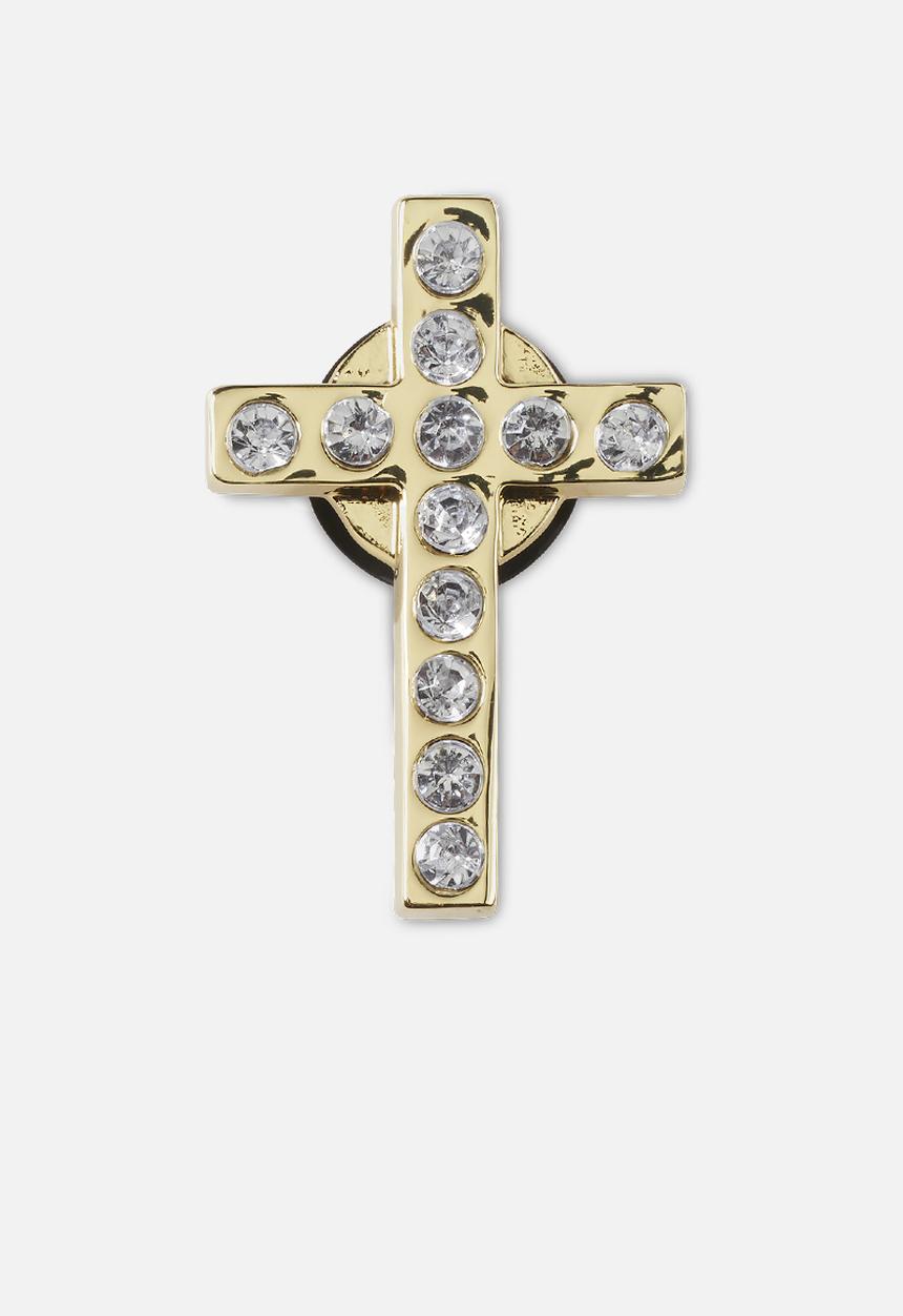 Crocs - Bling cross loose jibbitz - gold