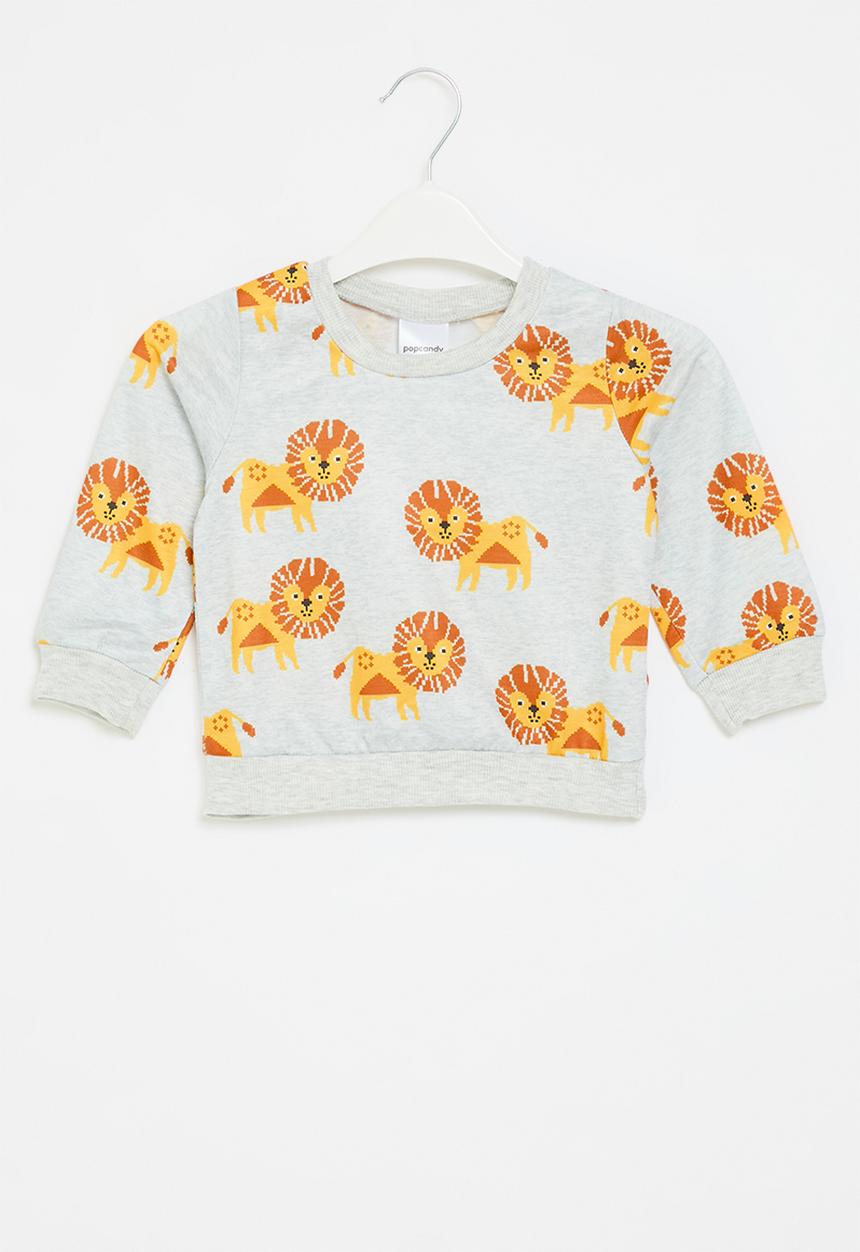Pop Candy - Printed sweat top - grey