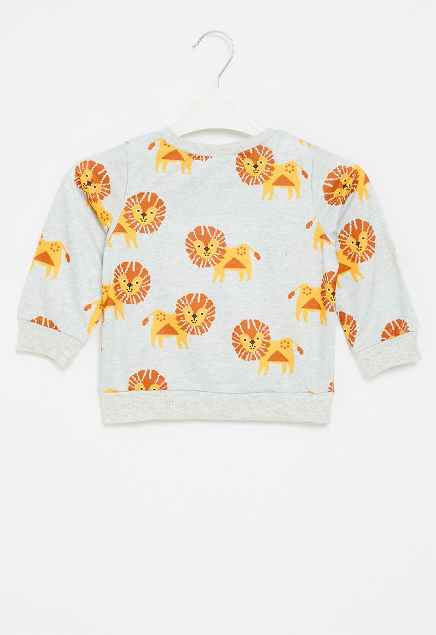 Pop Candy - Printed sweat top - grey