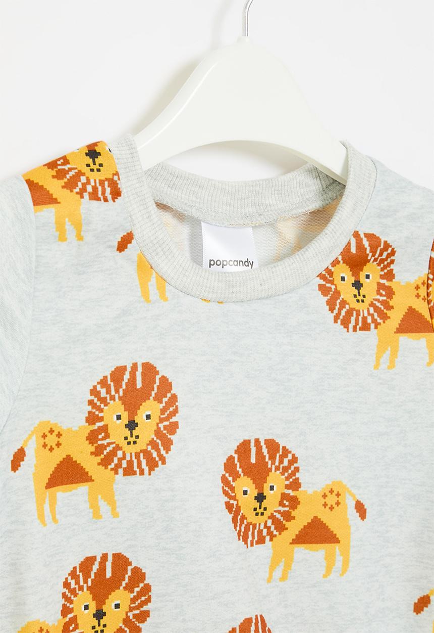 Pop Candy - Printed sweat top - grey