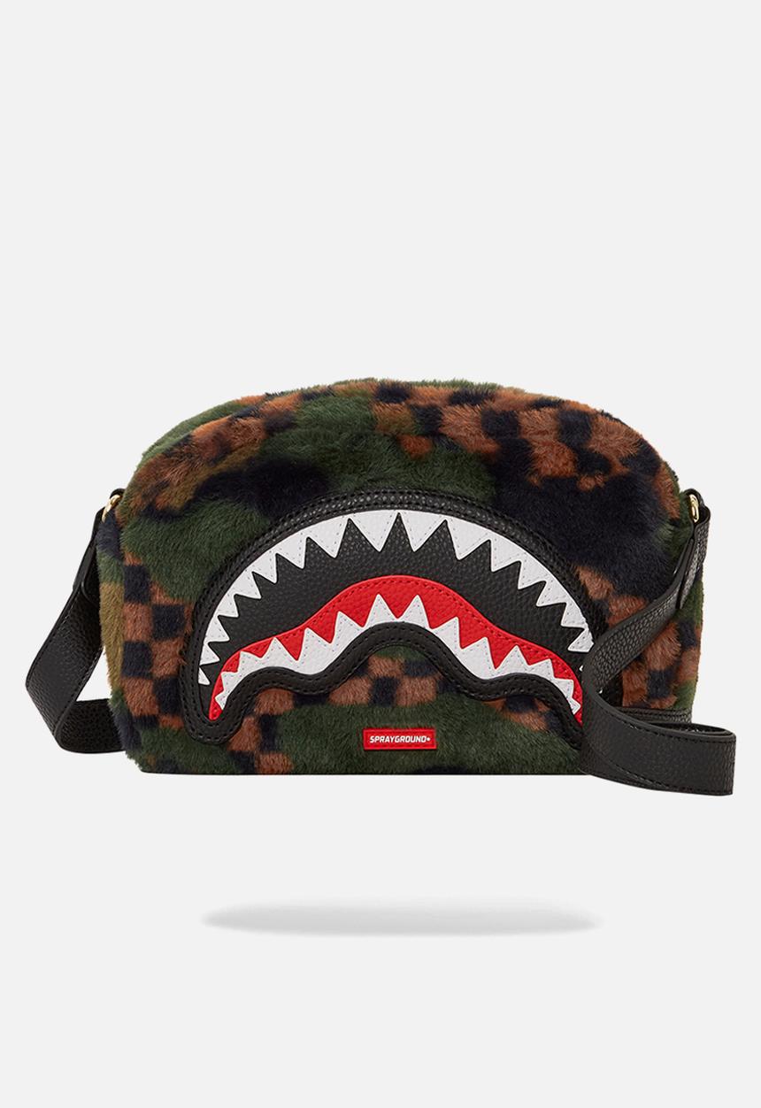 Sprayground - Green 3am fur brick sling - camo