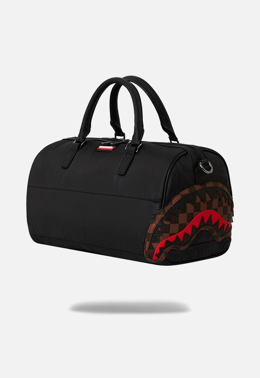 Sprayground - Sharks in paris puffer mini duffel - black & red