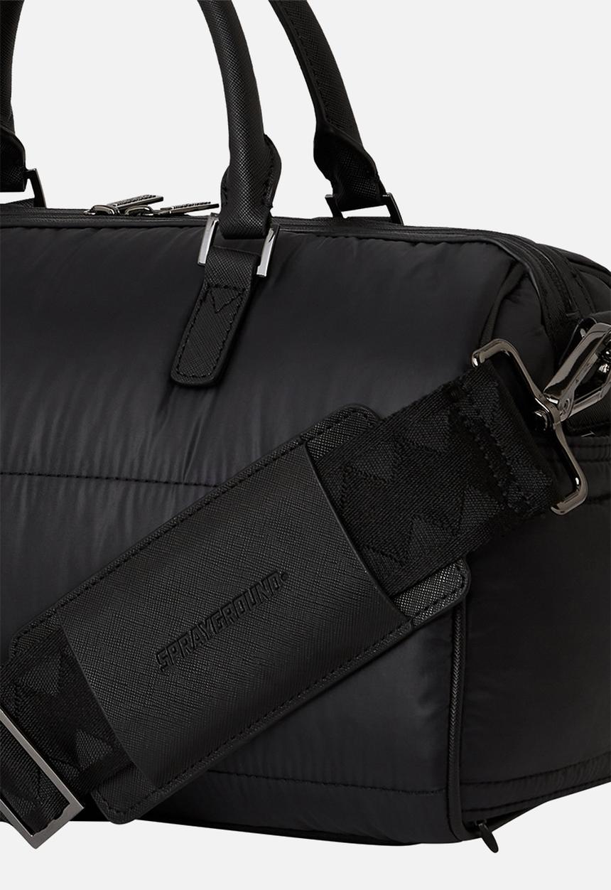 Sprayground - Sharks in paris puffer mini duffel - black & red