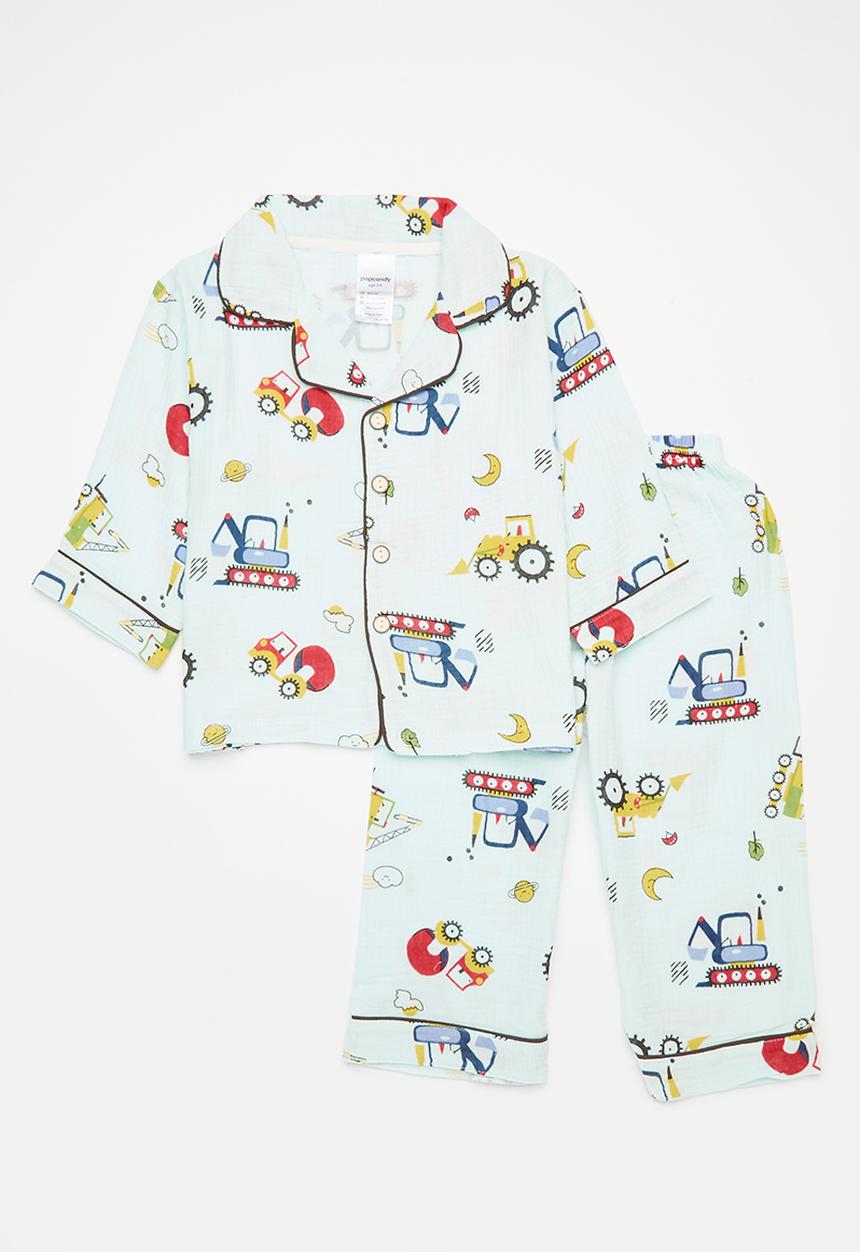 Pop Candy - Printed pj set - light blue