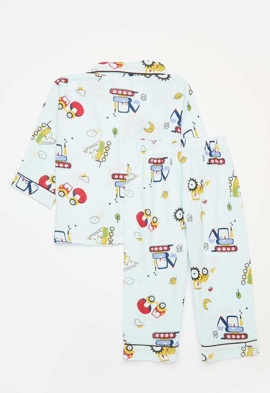 Pop Candy - Printed pj set - light blue