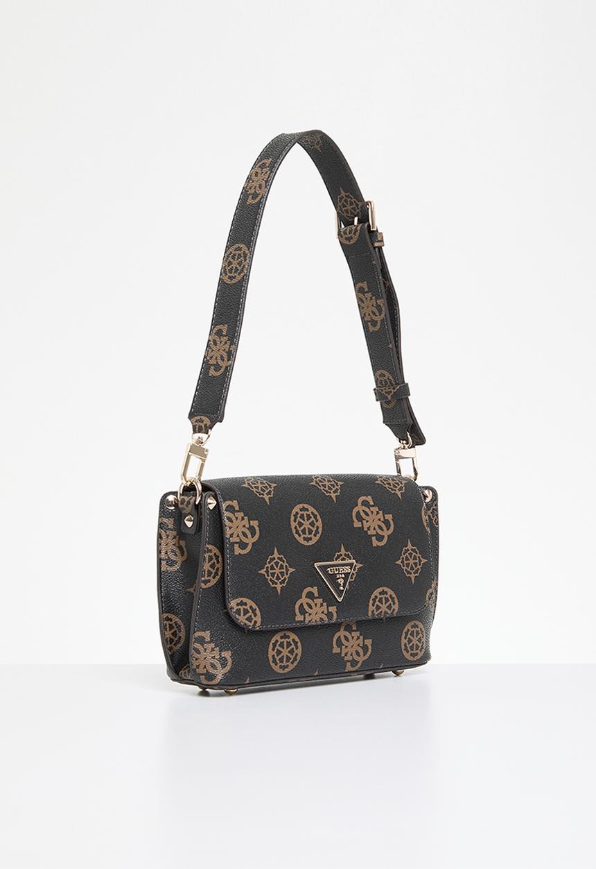 GUESS - Meridian flap shoulder bag - brown