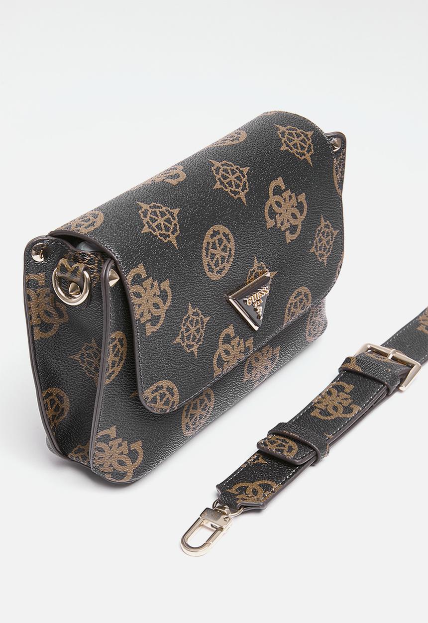 GUESS - Meridian flap shoulder bag - brown