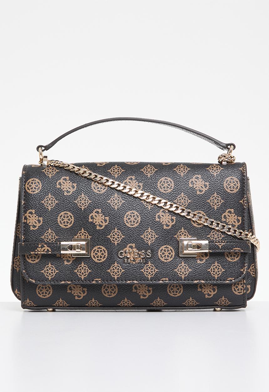 GUESS - Loralee convertible xbody flap - mocha logo