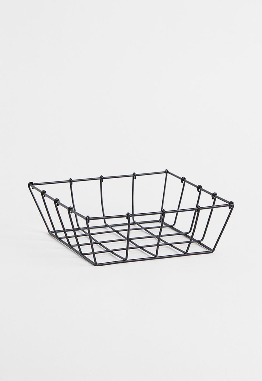 H&M - Small metal wire basket - black