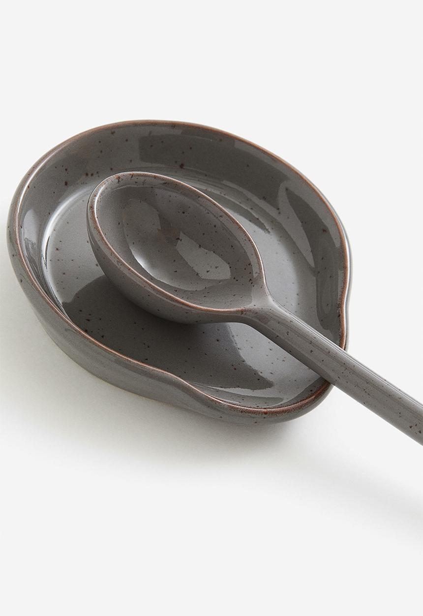 H&M - Stoneware serving spoon - grey
