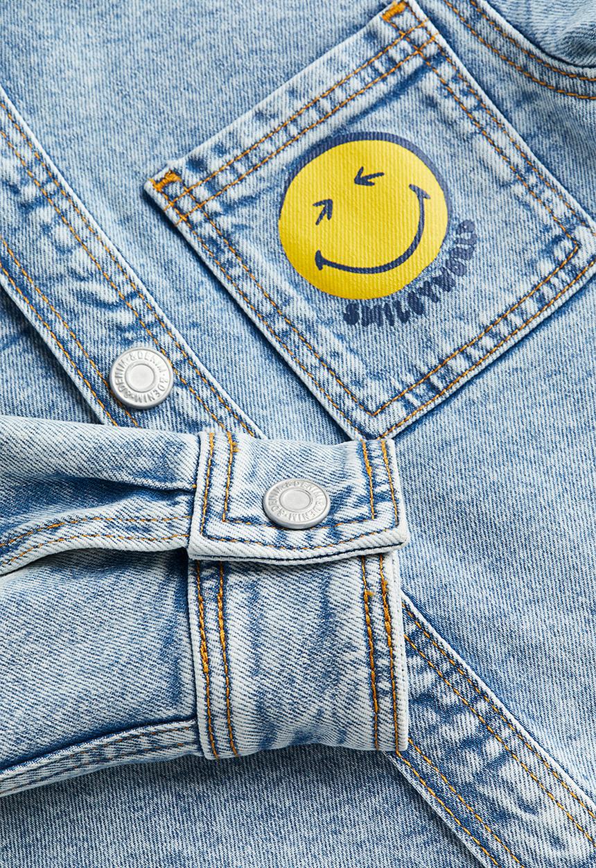 H&M - Printed denim shirt - blue