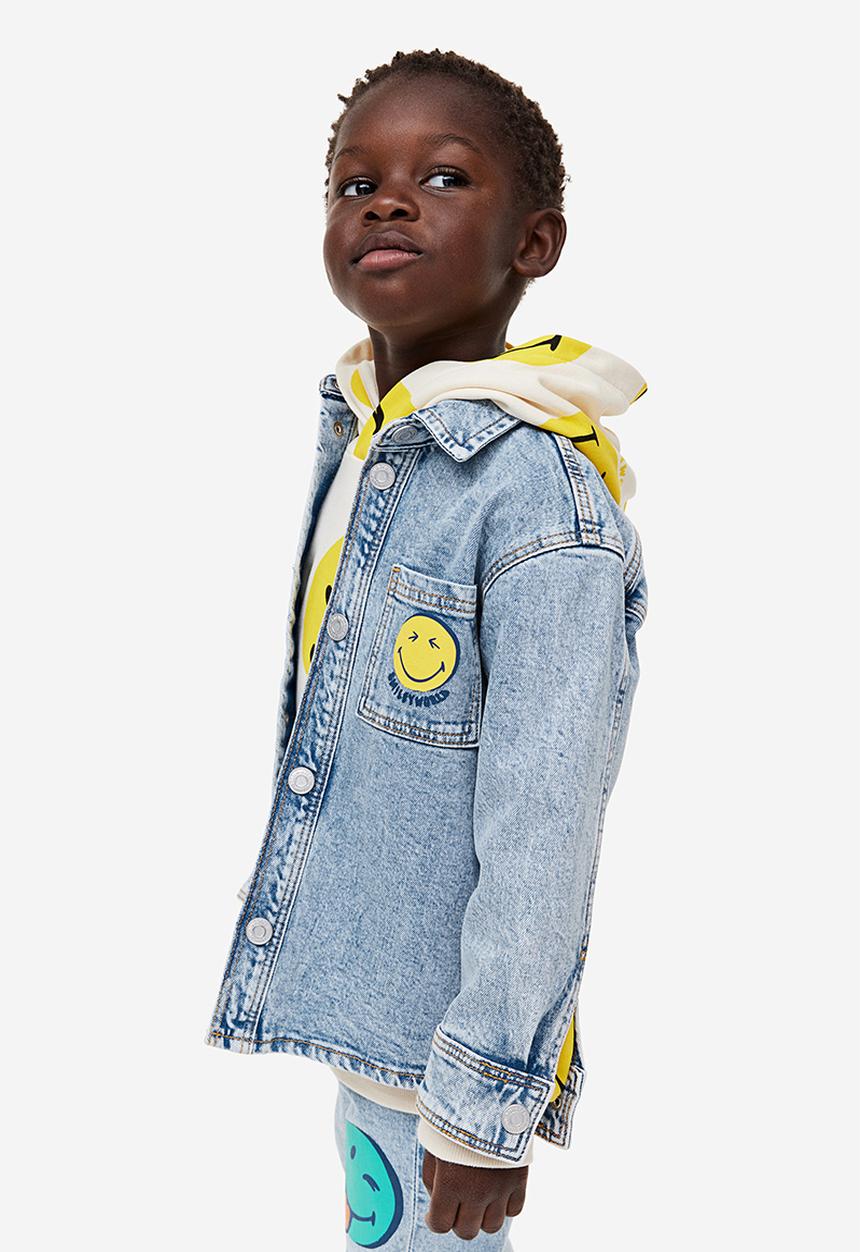 H&M - Printed denim shirt - blue