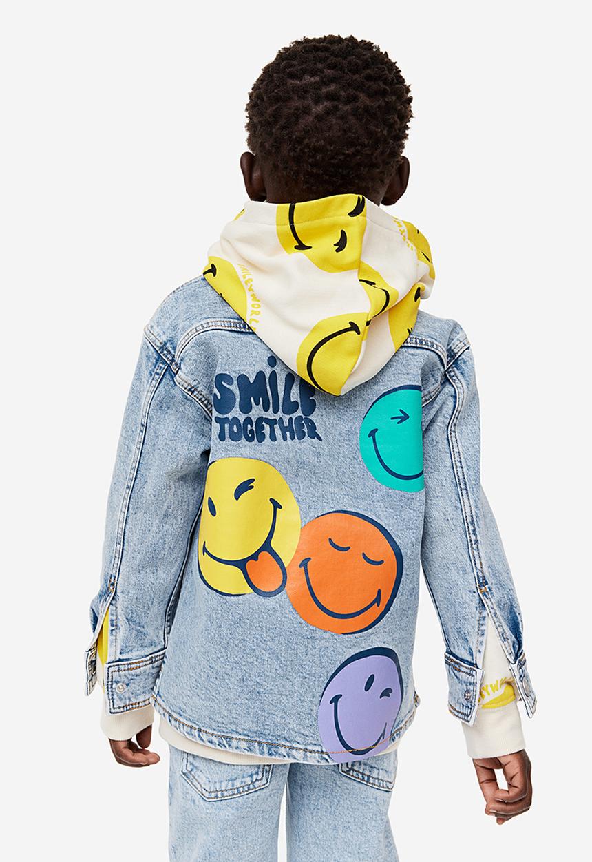 H&M - Printed denim shirt - blue