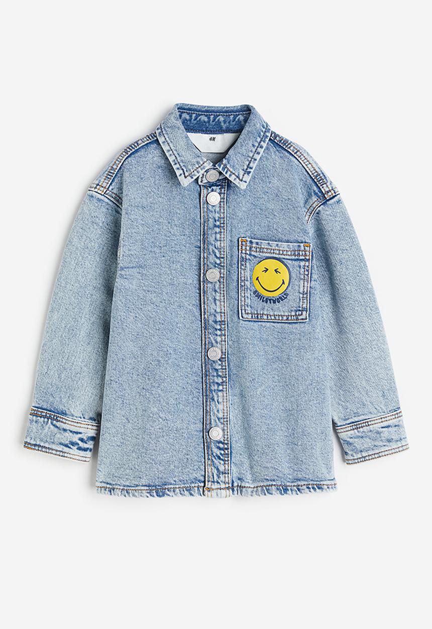H&M - Printed denim shirt - blue
