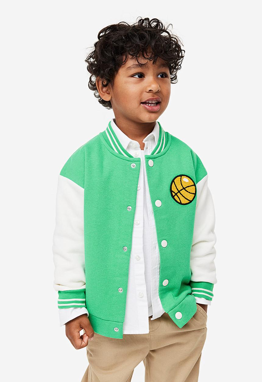 H&M - Oversized baseball jacket - green