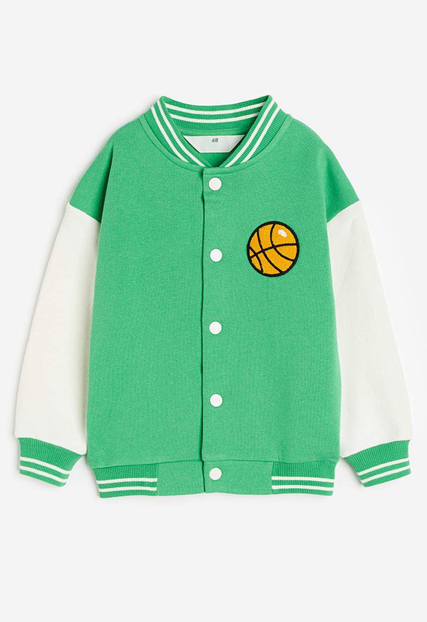H&M - Oversized baseball jacket - green