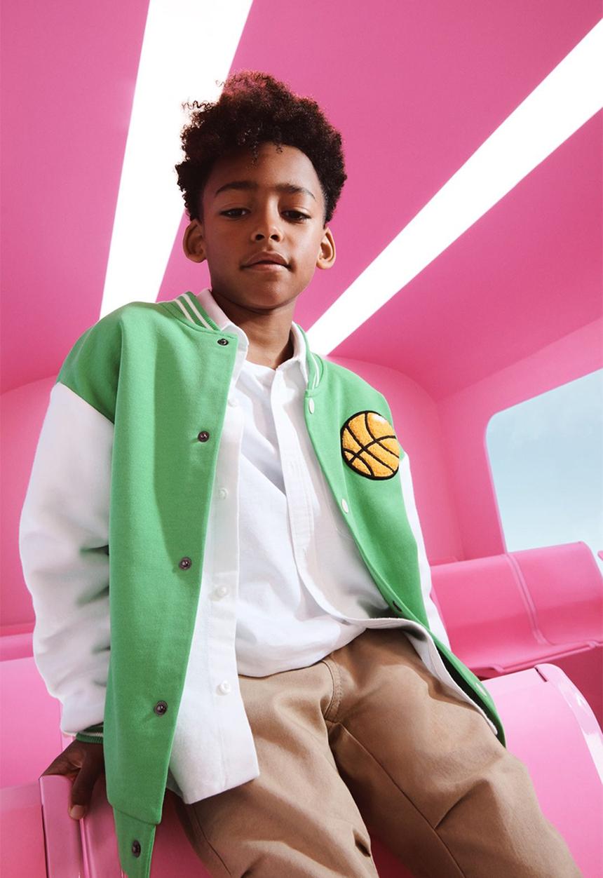 H&M - Oversized baseball jacket - green