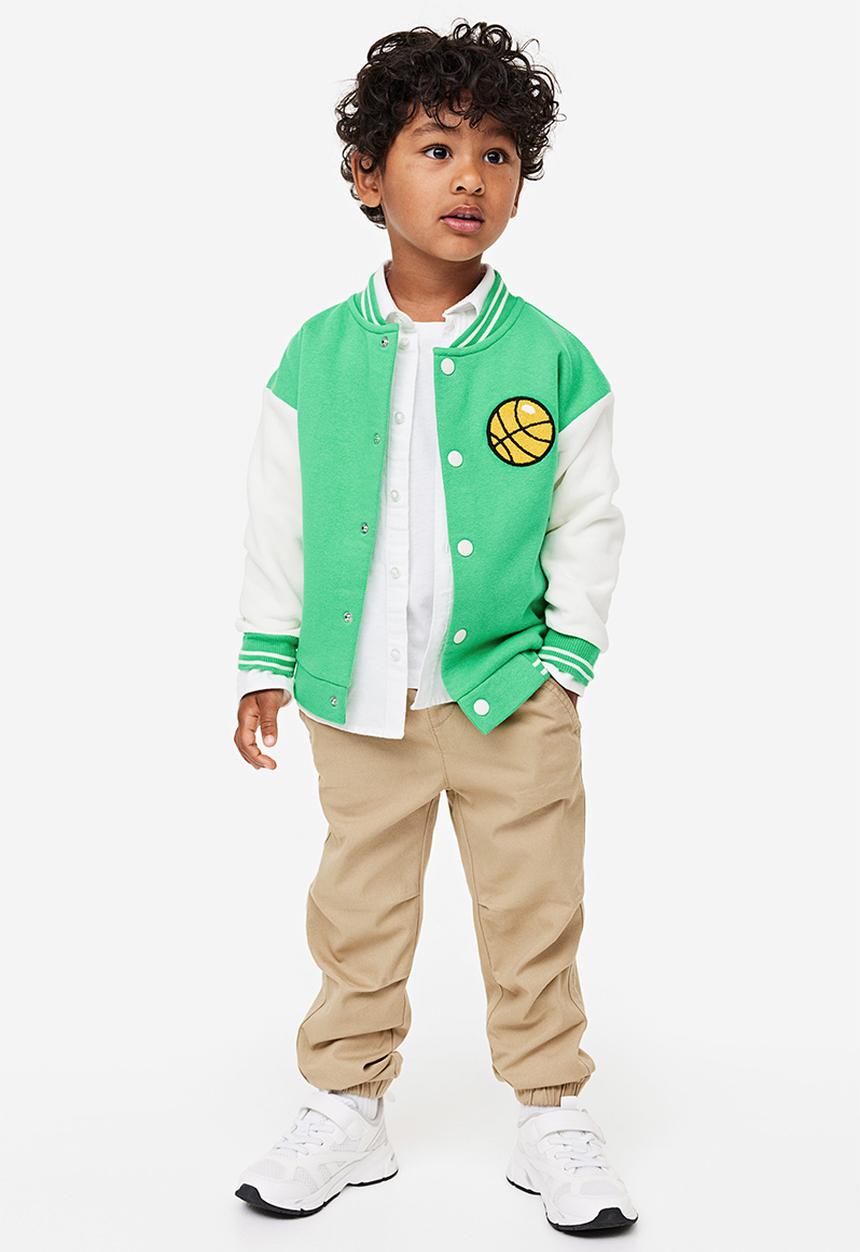 H&M - Oversized baseball jacket - green