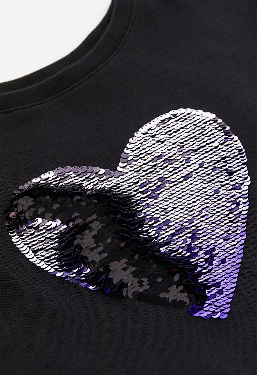 H&M - Sequin-detail dress - black