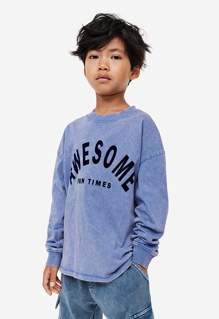 H&M - Long-sleeved t-shirt - blue