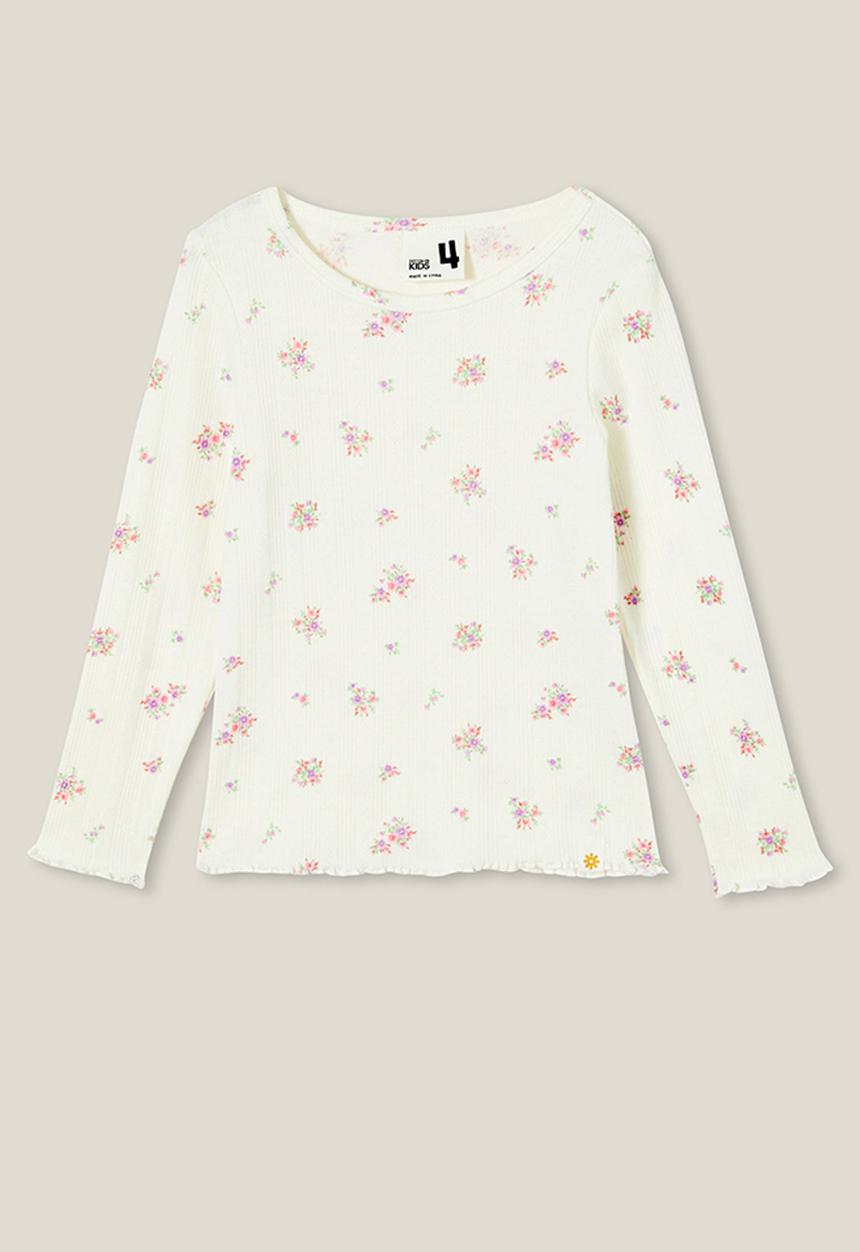 Cotton On - Jade crew - dark vanilla/sally floral