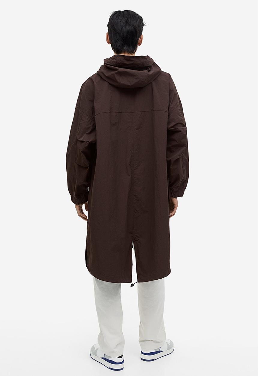 H&M - Oversized parka - dark brown