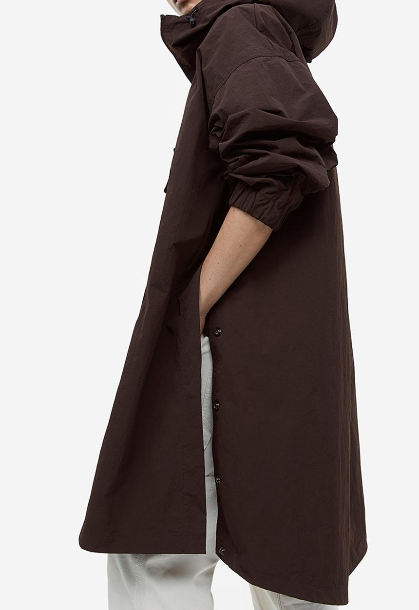 H&M - Oversized parka - dark brown