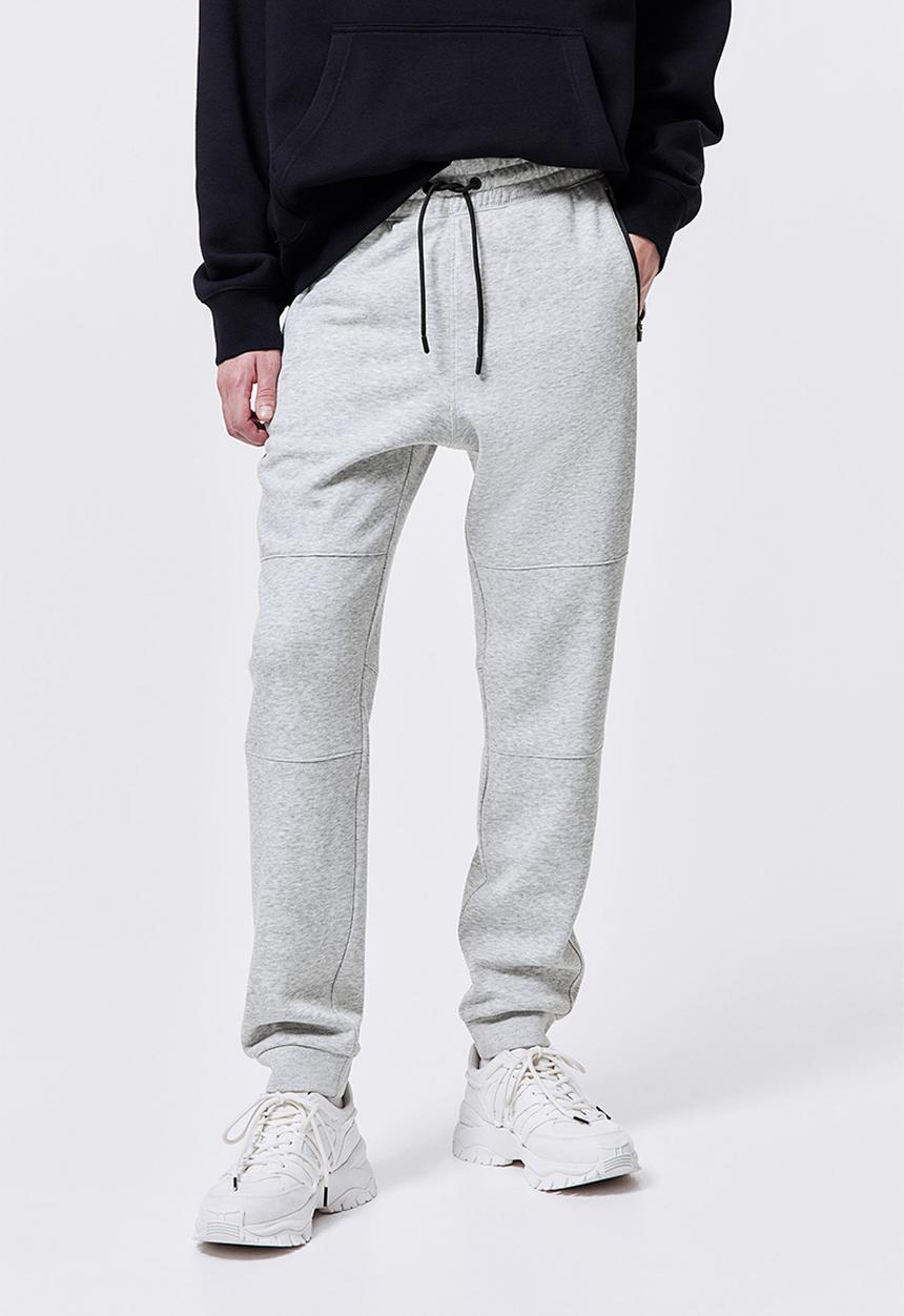 H&M - Slim fit sweatpants - light grey marl 