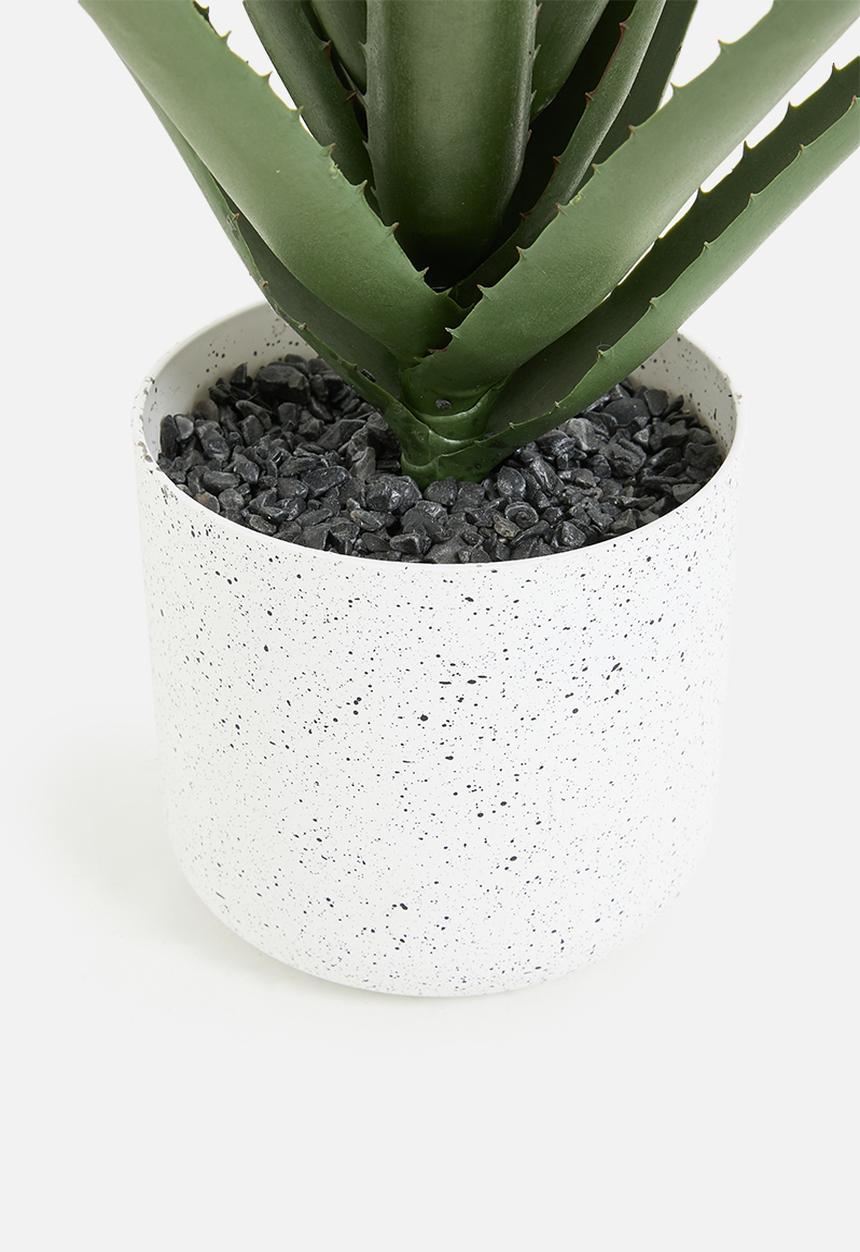 Sixth Floor - Aloe Artificial Plant - green