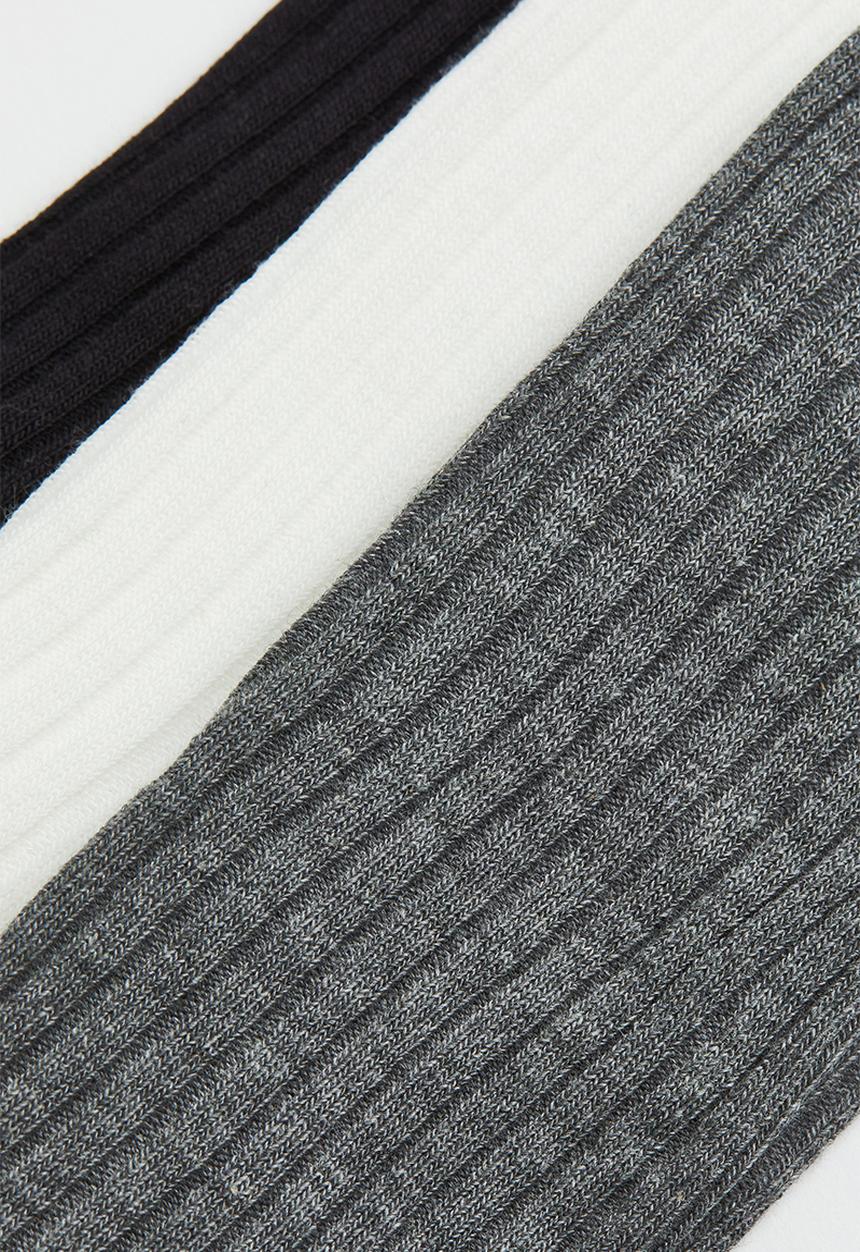 H&M - 3-Pack ribbed leggings - multi 