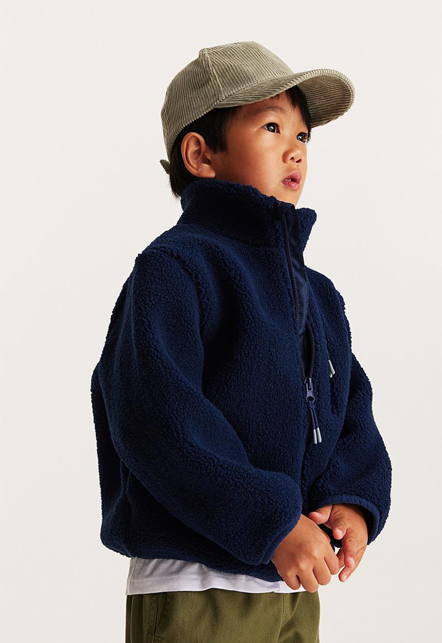 H&M - Teddy jacket - navy blue