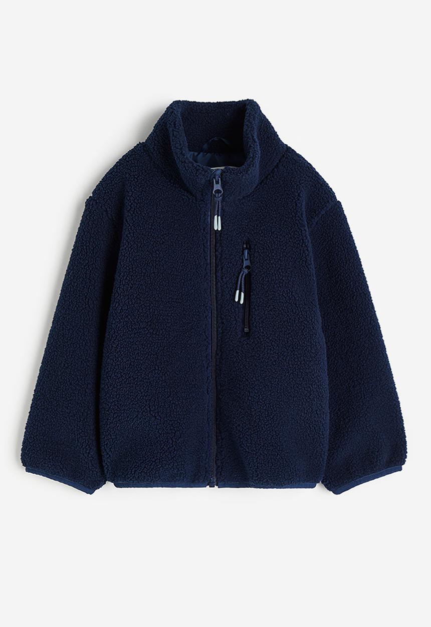 H&M - Teddy jacket - navy blue