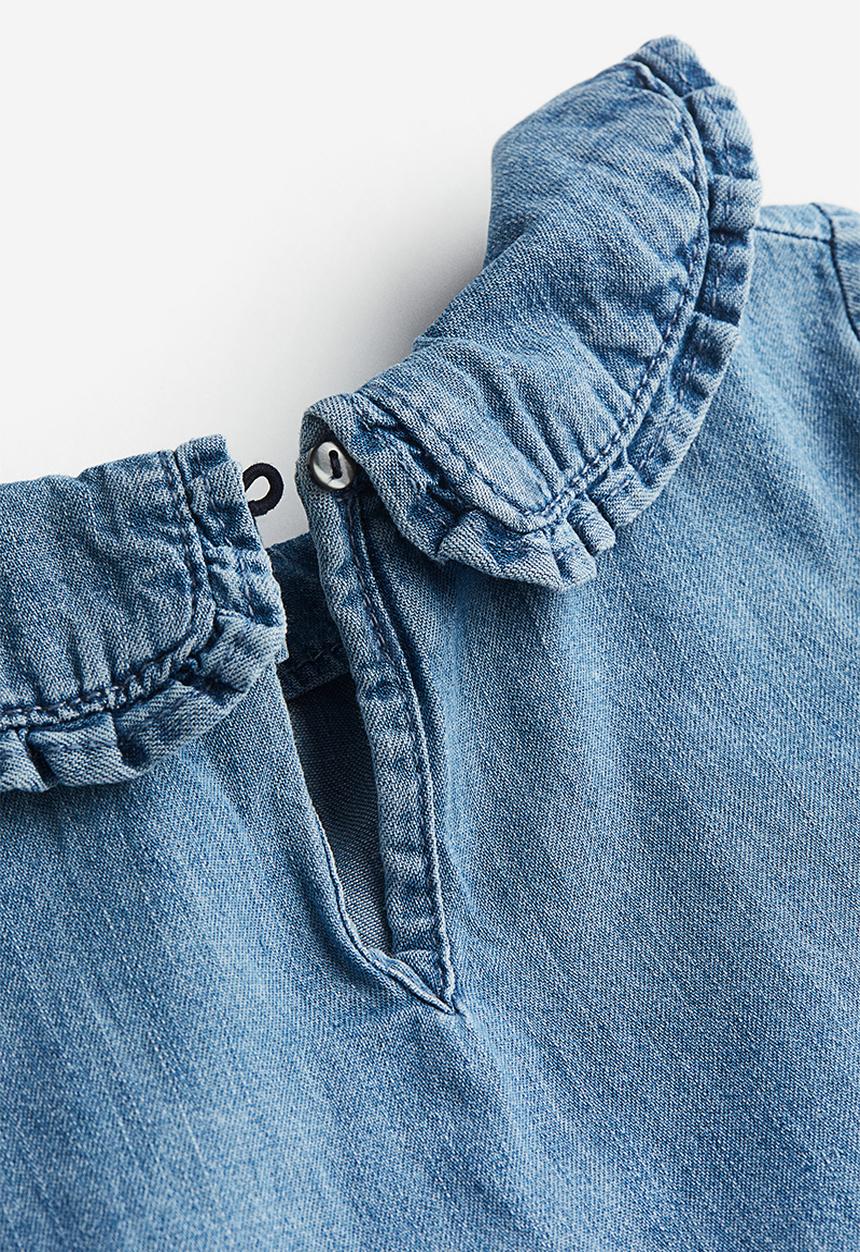H&M - Collared denim dress - denim blue