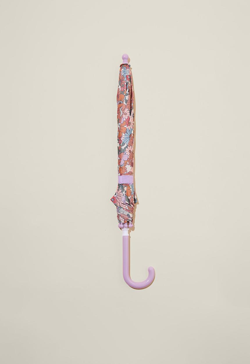 Cotton On - Kids rainy day umbrella - quinn floral/lilac drop