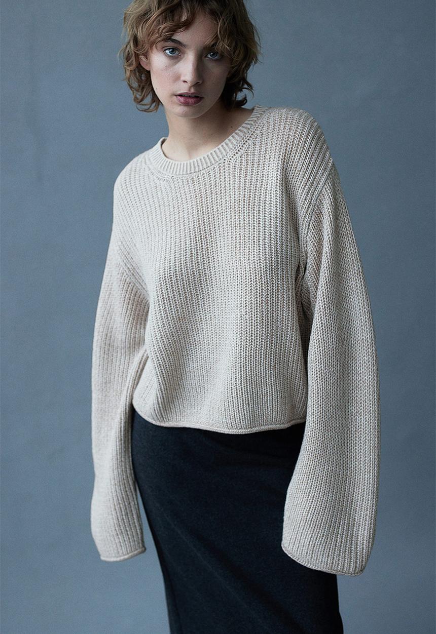 H&M - Jumper - light beige