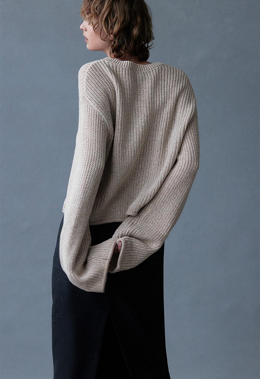 H&M - Jumper - light beige