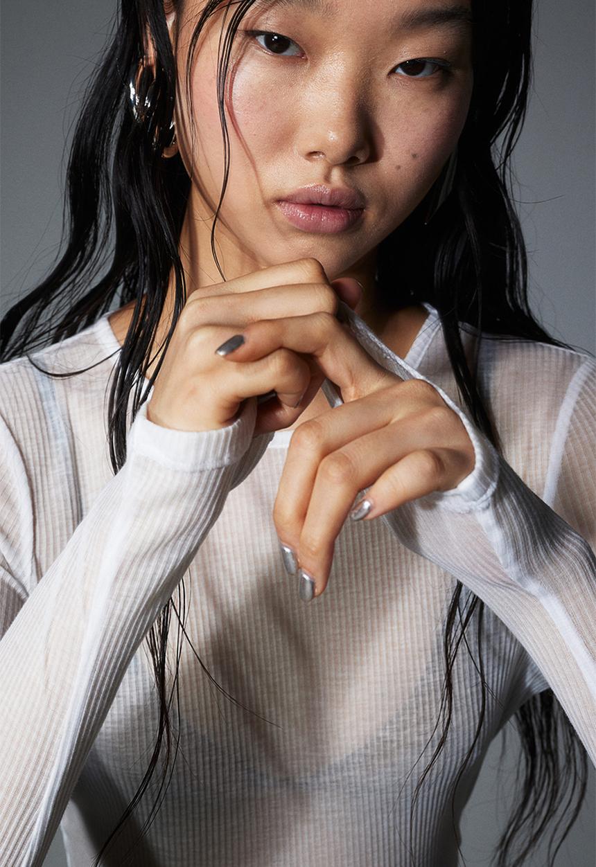 H&M - Long-sleeved top - white