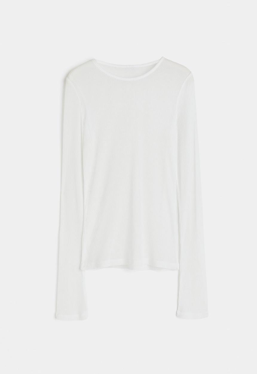 H&M - Long-sleeved top - white