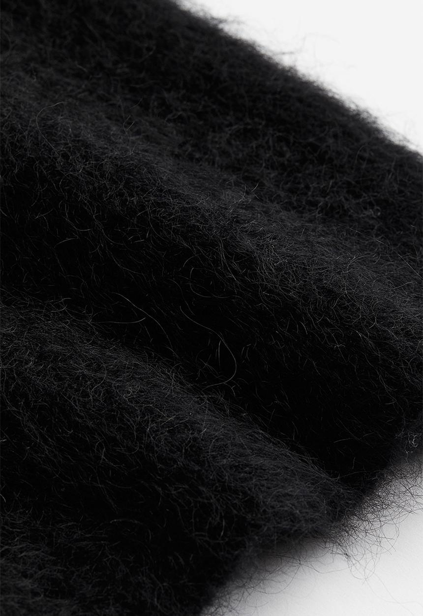 H&M - Mohair-blend jumper - black