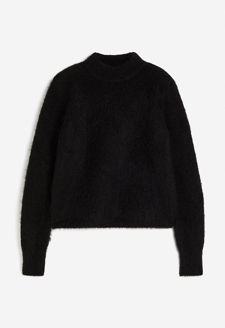 H&M - Mohair-blend jumper - black