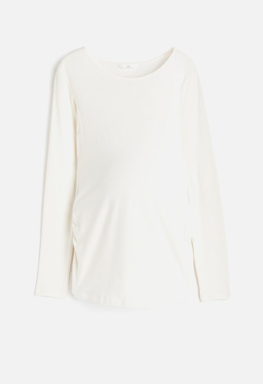 H&M - Mama cotton jersey top - white