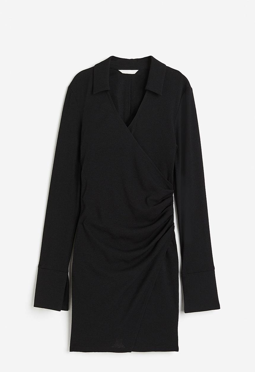 H&M - Collared dress - black