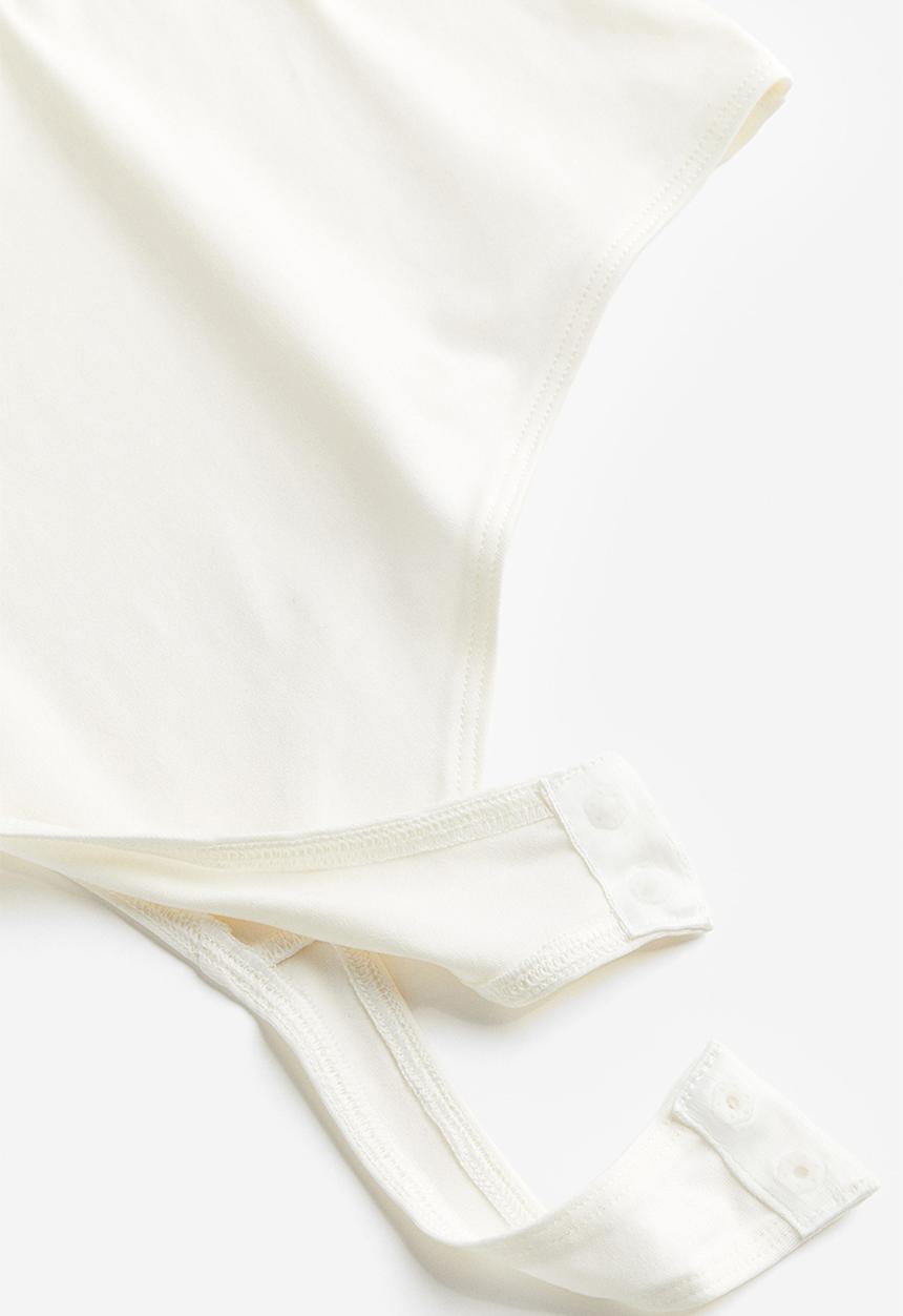 H&M - Jersey thong body - cream
