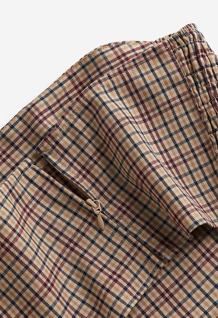 H&M - Corset top - beige/checked 