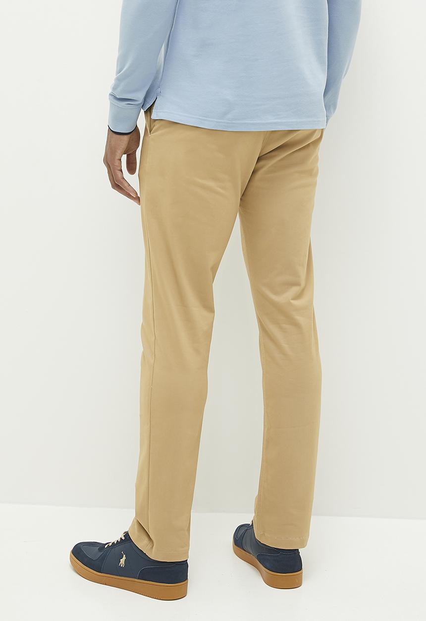 POLO - Mens milan straight leg pant - khaki 