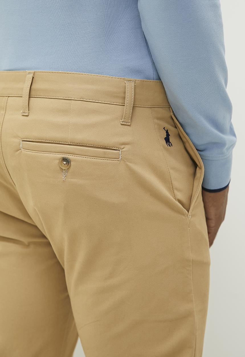 POLO - Mens milan straight leg pant - khaki 