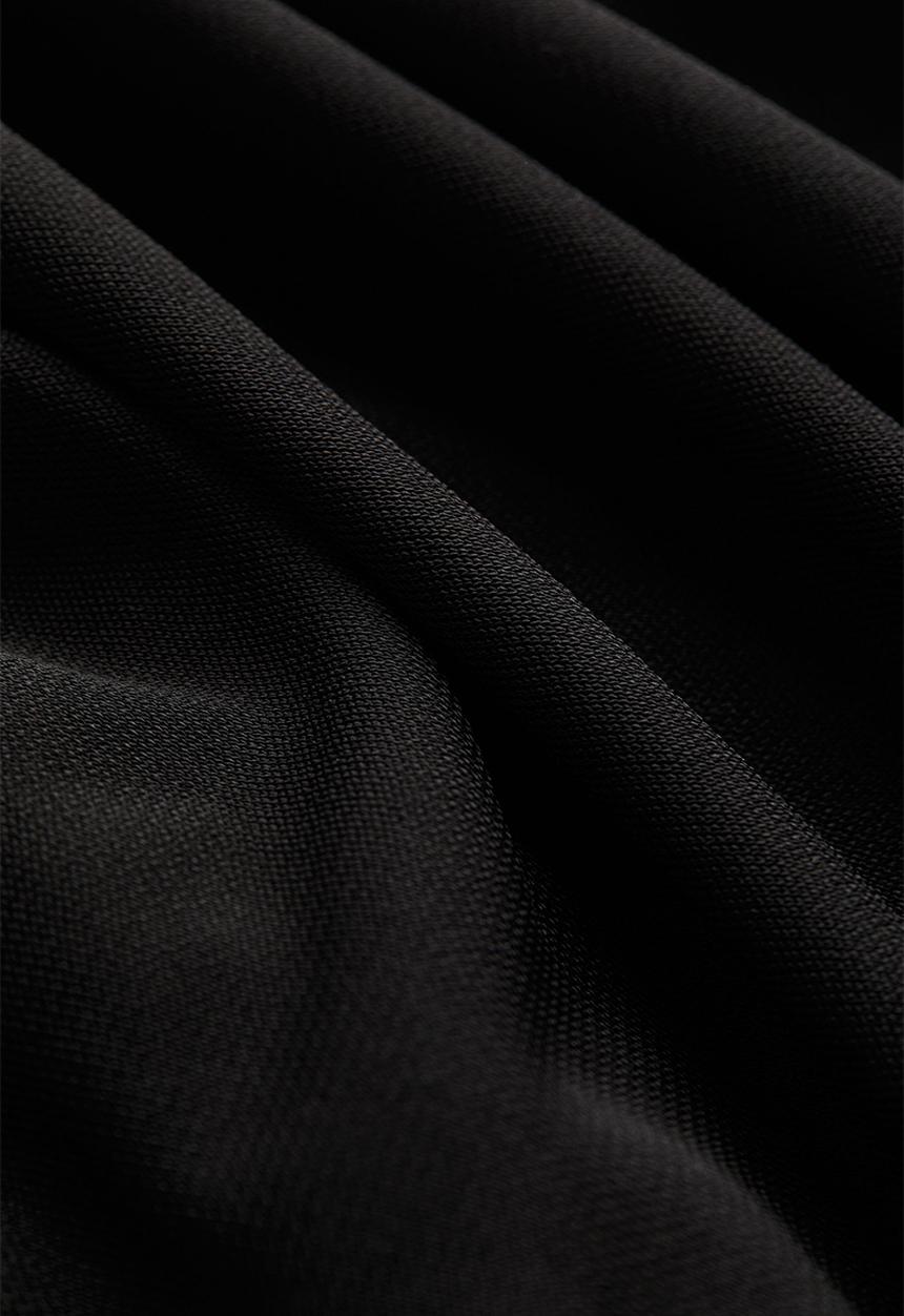 H&M - Draped jersey dress - black