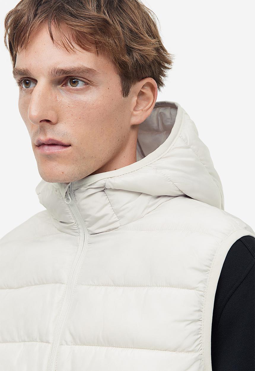 H&M - Padded lightweight gilet - light beige