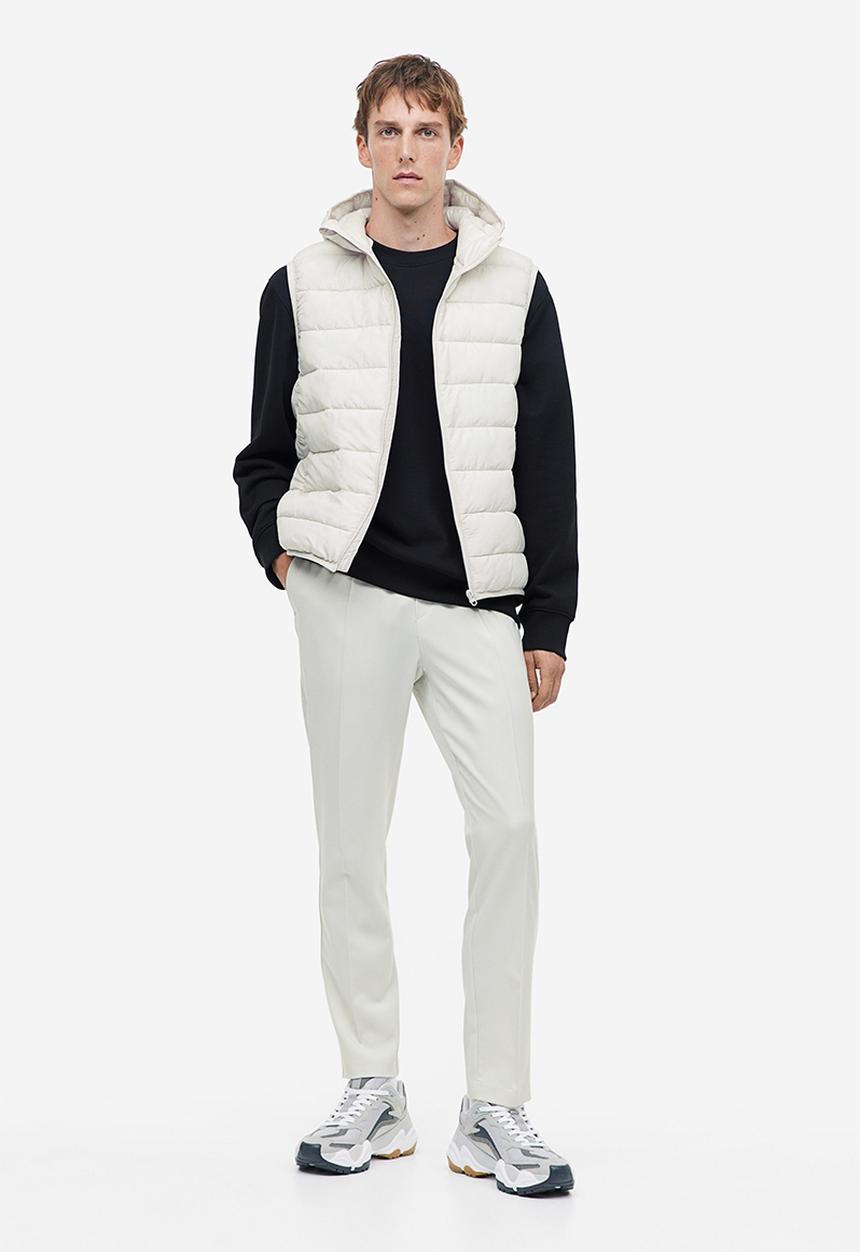 H&M - Padded lightweight gilet - light beige